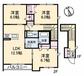 シャーメゾンガーデンズU A棟の物件間取画像